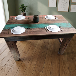 Best Seller Reclaimed <b>Wood</b> <b>Dining</b> <b>Table</b> Versatile Furniture for Home Bedroom Bathroom Workshop Indonesia Decorative Minimalist - Product Image 3