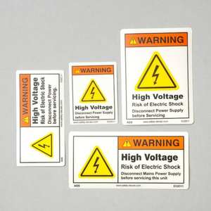 Etiqueta Adhesiva de Advertencia de Alto Voltaje, Resistente al Agua, al Calor y a los Arañazos, para Paneles Eléctricos y Equipos Industriales - Product Image 5