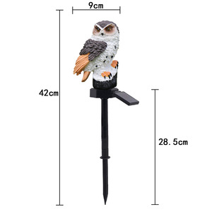 Owl Solar LED Garden <b>Light</b> <b>Fairy</b> Tale Garden Style 2700K Soft <b>Warm</b> White IP20 Indoor Decorative Stake Lamp for Yard Christmas - Product Image 2