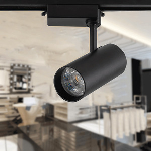 Rail lumineux LED moderne noir et blanc en plastique 10W 15W 20W 30W 35W, haute luminosité, dimmable, CRI 90, blanc chaud 3500K, garantie 3 ans - Product Image 4