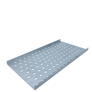 工場直販 工業用 300MM 穴あき亜鉛メッキ鋼製ケーブルトレイ 防錆仕上げ 80個 建設用ケーブル敷設 - Product Image 2