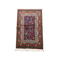 Tapestry Pohon Delima Persia 80x120cm Biru Kerajaan, Karpet Gantung Dinding untuk Sholat Islam