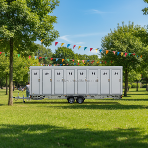 Remolque de Baño Portátil con Panel Sándwich Moderno, Precio de Fábrica al por Mayor, <span class=keywords><strong>para</strong></span> <span class=keywords><strong>Eventos</strong></span> de Campamento y Parques al Aire Libre - Product Image 1