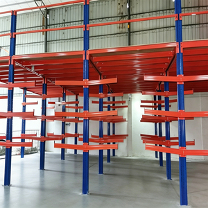 Rak Mezzanine Baja Gulung Dingin 2 Lapis Tugas Berat Hemat Ruang Vertikal Gudang dengan Kapasitas Beban 500kg/m² Berlapis Bubuk - Product Image 3