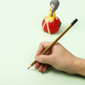 <b>Paint</b> Coated Pencil <b>Set</b> Office Supplies 7 Inches HB Round Metallic <b>Paint</b> Poplar Wood Pencil With Color Eraser - Product Image 3