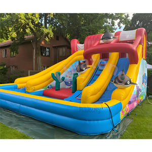 Tobogán Acuático Comercial de PVC con Temática Oceánica, Castillo Inflable Combinado con Piscina Inflable para Niños - Product Image 2