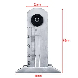 자동차 및 트럭 용 미니 크기 깊이 게이지가있는 작은 깊이 타이어 나사 깊이 캘리퍼스 스테인레스 스틸 아연 합금 제품