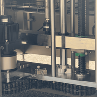 Machine de remplissage volumétrique automatique à piston servo-motorisé avec 4 buses, précision de ±0,4 %, pour liquides épais