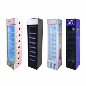 OUMEITE SC150L Refrigerador Vertical de 150L con Puerta de Vidrio para <span class=keywords><strong>Cerveza</strong></span> y Bebidas con Luz LED - Product Image 1
