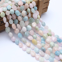 Perles de pierres précieuses, pépites d'aigue-marine naturelles sélectionnées à la main pour des créations uniques, perles de pierres naturelles pour la fabrication de bijoux