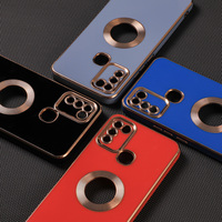 Placage électrolytique de luxe de haute qualité support de bague de couverture arrière en TPU souple pour Oppo A74 RENO5 6 A53 A31 A5SA15 A7X coques de téléphone