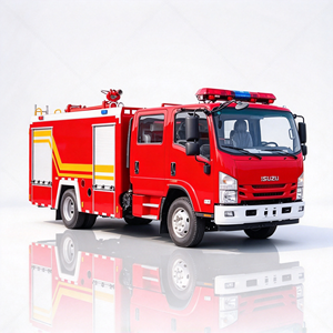 Camion de pompiers léger ISUZU 4x2 avec compartiments de rangement latéraux pour équipement, idéal pour les interventions de sauvetage incendie en milieu communautaire et industriel - Product Image 1