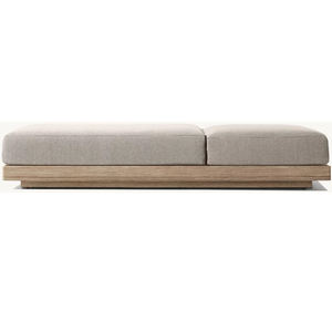Tumbona de Lujo para Piscina, Muebles de Exterior Impermeables, Tumbona de Tela de Teca para Exteriores - Product Image 5