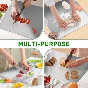 304 thép không gỉ thớt cho nhà bếp, thích hợp cho thịt rau bánh mì và nướng (60x40 cm/23.62x15.75 <span class=keywords><strong>in</strong></span>) - Product Image 6