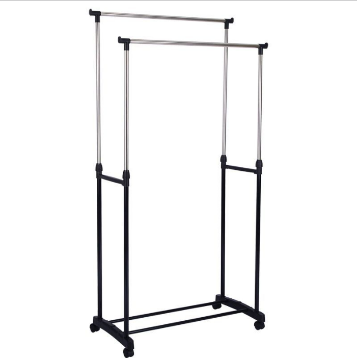 Двухполюсная вешалка для одежды, подъемный пол, складная телескопическая вешалка для одежды