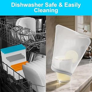 HuamaohengchunReusable Freeze Bags DishwasherSafe, Leakproof Food Storage Bags, Silicone Bags for Food Storage Home Organization - Product Image 5