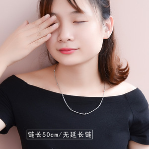 <strong>Gold</strong> Plating 316L Stainless Steel <strong>Ball</strong> Beaded Cross Link <strong>Chains</strong> Necklace for Woman - Product Image 6