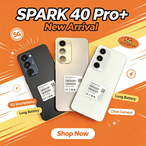 Spark 40 Pro+ สมาร์ทโฟน Android 5G จอ HD ความจุ 256GB/1TB แบตเตอรี่ใหญ่ ขายดี - Product Image 1