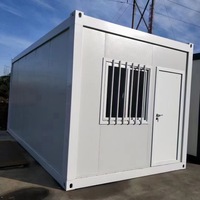 Maison conteneur en acier démontable et personnalisable CE, espace habitable de 20 pieds avec design moderne pour atelier et usage scolaire