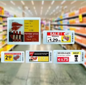 Etiqueta de Precio Digital E-Ink para Tiendas de Abarrotes, ESL de 2.13, 2.6, 2.9, 4.2 y 5.8 Pulgadas, Etiqueta de Precio Digital Inalámbrica, Kit de Demostración Digital - Product Image 1