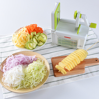 Ustensile de cuisine multifonction à spirale pour éplucher pommes de terre, carottes et radis, râpe rotative, pour fruits et légumes, utilisation manuelle