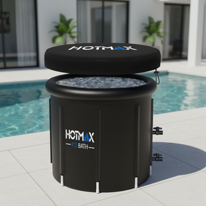 Vanace - Bañera de Hidromasaje Personalizable para Exteriores, de PVC, para Recuperación Deportiva, 300 L, Bañera de Hielo, Inflable, Portátil, Resistente, para 1 Persona - Product Image 1