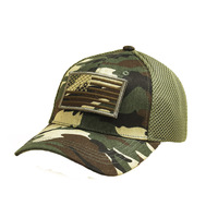 Patch camouflage auto-agrippant détachable, patch brodé drapeau américain, patch brodé personnalisé avec bande auto-agrippante, étiquette, casquette de baseball camouflage pour homme