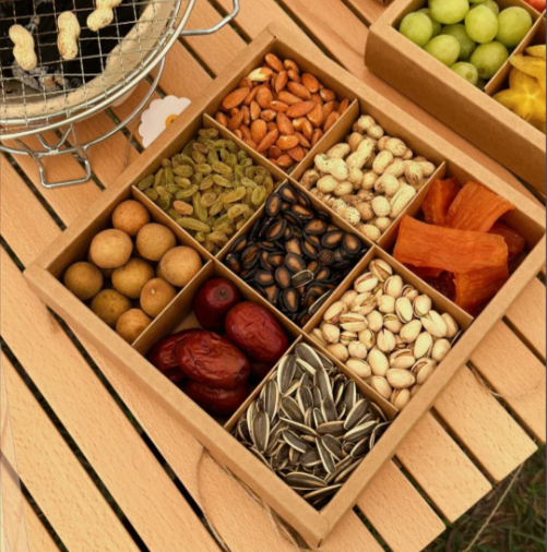 Eco Friendly Dry Fruit Box Fast Food Sushi Nuts Packaging Boxes Custom Design Cute Paper Packaging Boxes for Sushi