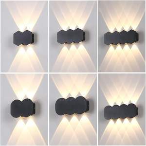Vente en gros de lampes murales LED extérieures modernes IP65 étanches, longues, pour jardin, balcon, décoration, éclairage de cour, rue - Product Image 4