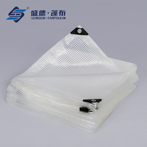 Shengde Mesh Fabric Transparent White Waterproof Uv Resistant Sun Proof Rainproof Breathable <b>Tarp</b> For Greenhouse Building - Product Image 3