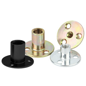 Quảng Đông ốc vít nhà máy M6 M8 M10 M12 trắng vàng kẽm mạ Vòng cơ sở ba lỗ Nut đồ nội thất NUT - Product Image 3