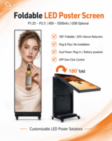 Muen P2.5 LED Faltbarer Poster-Bildschirm LED-Poster Videoanzeige Indoor Tragbares Digitales Banner LED-Display