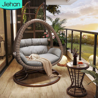 Chaise suspendue pivotante en rotin pour balcon et jardin, style moderne, prix de gros, pour la maison