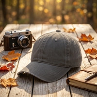 Casquette de baseball unisexe en coton pur délavé à 6 panneaux avec logo brodé personnalisé, style Dad Hat, idéale pour le sport quotidien et le golf – Grande Vente