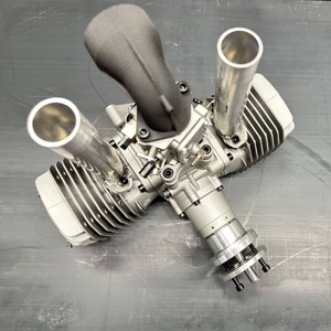 เครื่องยนต์โดรน UAV 170cc 350cc 700cc เครื่องยนต์จุดระเบิดอิเล็กทรอนิกส์ เครื่องยนต์โดรนเบนซินสำหรับเครื่องบินบังคับวิทยุ ปีกคู่ 2 สูบ - Product Image 5