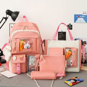 Girls Bag Set Fashion Waterproof Kids Teenager Student <b>School</b> <b>Backpack</b> <b>School</b> Bags for Girls Back to <b>School</b> 4 in 1 Set - Product Image 4