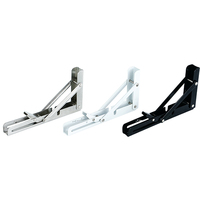 Support pliable DIY de haute qualité à 90 degrés pour table, en acier inoxydable, de 8 à 20 pouces, supports d'étagère pliables en métal à fixation murale