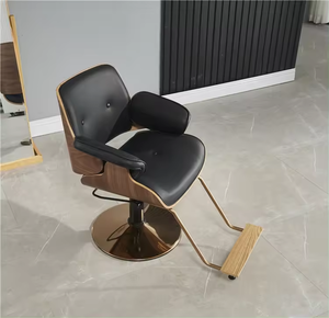 Moderne Stijl Houten Geïmporteerde Draaibare Goedkope Zwarte Kappersstoel Voor Slaapkamers En Salons - Product Image 3