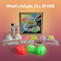 TIMESRUI Kit de Bricolage Hamster Luminescent dans le Noir, Gel de Silicone Non Toxique de Qualité Alimentaire, Ensemble Créatif Anti-Stress, Cadeau d'Anniversaire pour Enfants