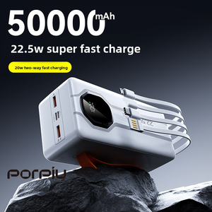 Porpiu công suất lớn 50000mAh ngân hàng điện pd22.5w sạc nhanh LED hiển thị kỹ thuật số đa giao diện ngân hàng điện - Product Image 2