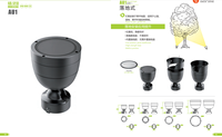 Projecteurs LED COB en aluminium pour aménagement paysager, IP66, options de couleurs RGB, angles de faisceau réglables (3-60°), IRC 80, dimmables, garantie de 2 ans