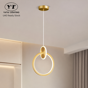Luminaire suspendu moderne en métal à LED tricolore, hauteur réglable, pour salle à manger, chambre, salon, décoration intérieure. - Product Image 1