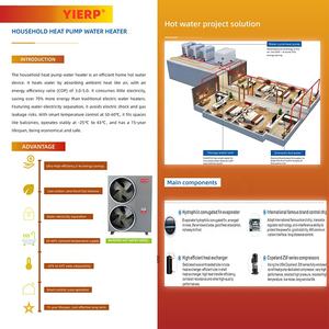 טמפרטורה גבוהה hvac r290 משאבת חום חימום אוויר למשאבות חום למים לשימוש למגורים - Product Image 6