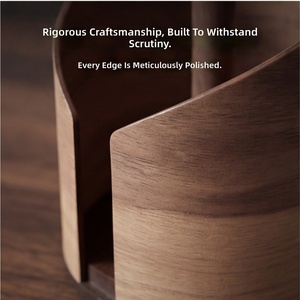Porte-mouchoirs multifonction en bois, organiseur de <span class=keywords><strong>papier</strong></span> toilette, rangement de luxe pour salle de bain, bureau, salon, bureau - Product Image 5