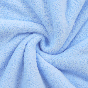 Toalla de Baño Infantil con Capucha Kim Ryan de Felpa Coral, 90x90 cm, Secado Rápido, Poncho, Azul, Rosa, Blanco, Naranja, Tamaño Personalizable - Product Image 1