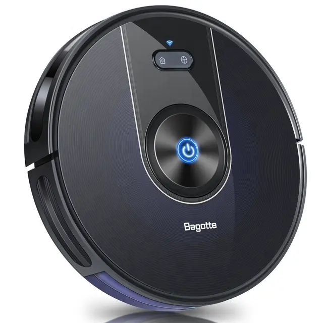 Bagotte BG800 Best Seller Advanced Gyro Navigation Black Color Round Original Vacuum Cleaner Robots