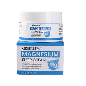 Crema biologica buona notte sonno puro magnesio Zechstein supporta il sonno cuore ossa muscoli salute olio di lavanda per il corpo - Product Image 1