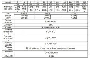 Medidor de Força <span class=keywords><strong>Digital</strong></span> 300N de Alta Precisão para Teste de Tração e Compressão com Medição de Pico em Tempo Real - Product Image 6