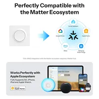 Interruptor de Pared Inteligente SONOFF Orb-MW2 Matter sobre WiFi de 2 Canales, 16A, Carga Total de Doble Canal, Modo de Relé Desconectable, Control Remoto MINI-2GS-E
