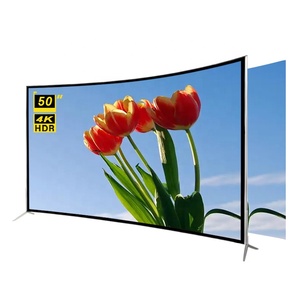 Smart <span class=keywords><strong>TV</strong></span> Ultra HD, pantalla curvada de <span class=keywords><strong>50</strong></span> <span class=keywords><strong>pulgadas</strong></span>, 4K, gran oferta, precio más bajo - Product Image 1